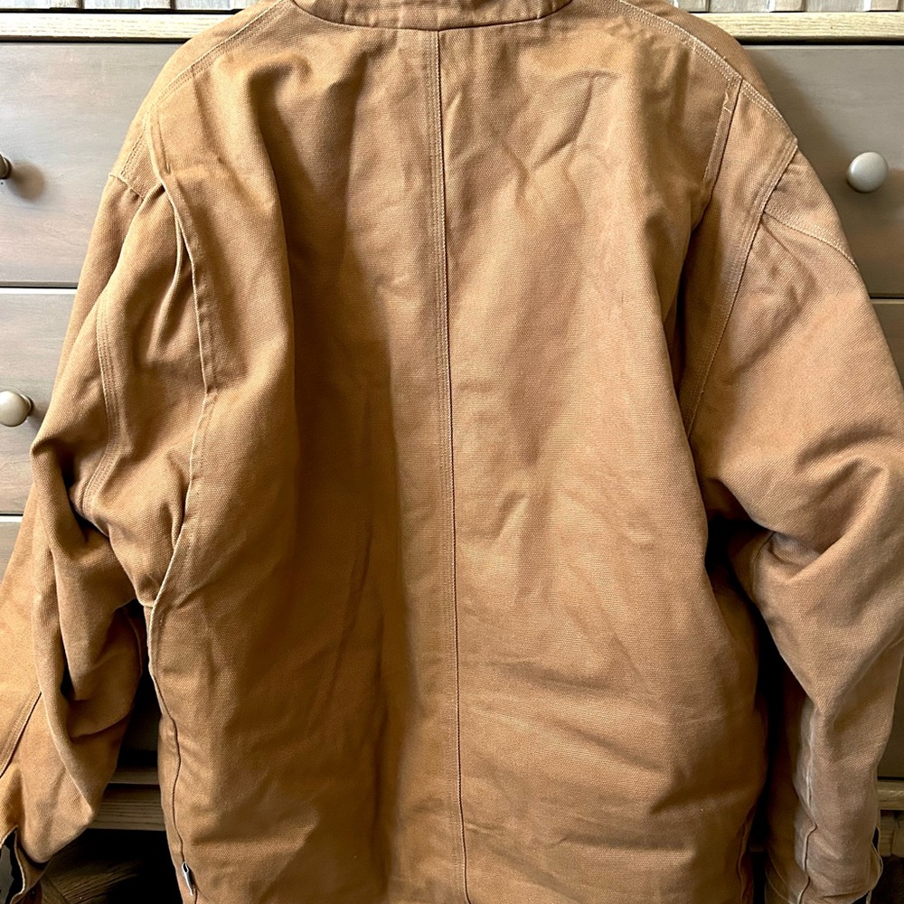 Tan Canvas Work Jacket - Picture 6 of 7